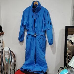 Bogner Blue Ski Suit Designed By Joan Thylmann